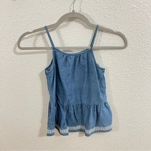 Girls oldnavy denim flowy top